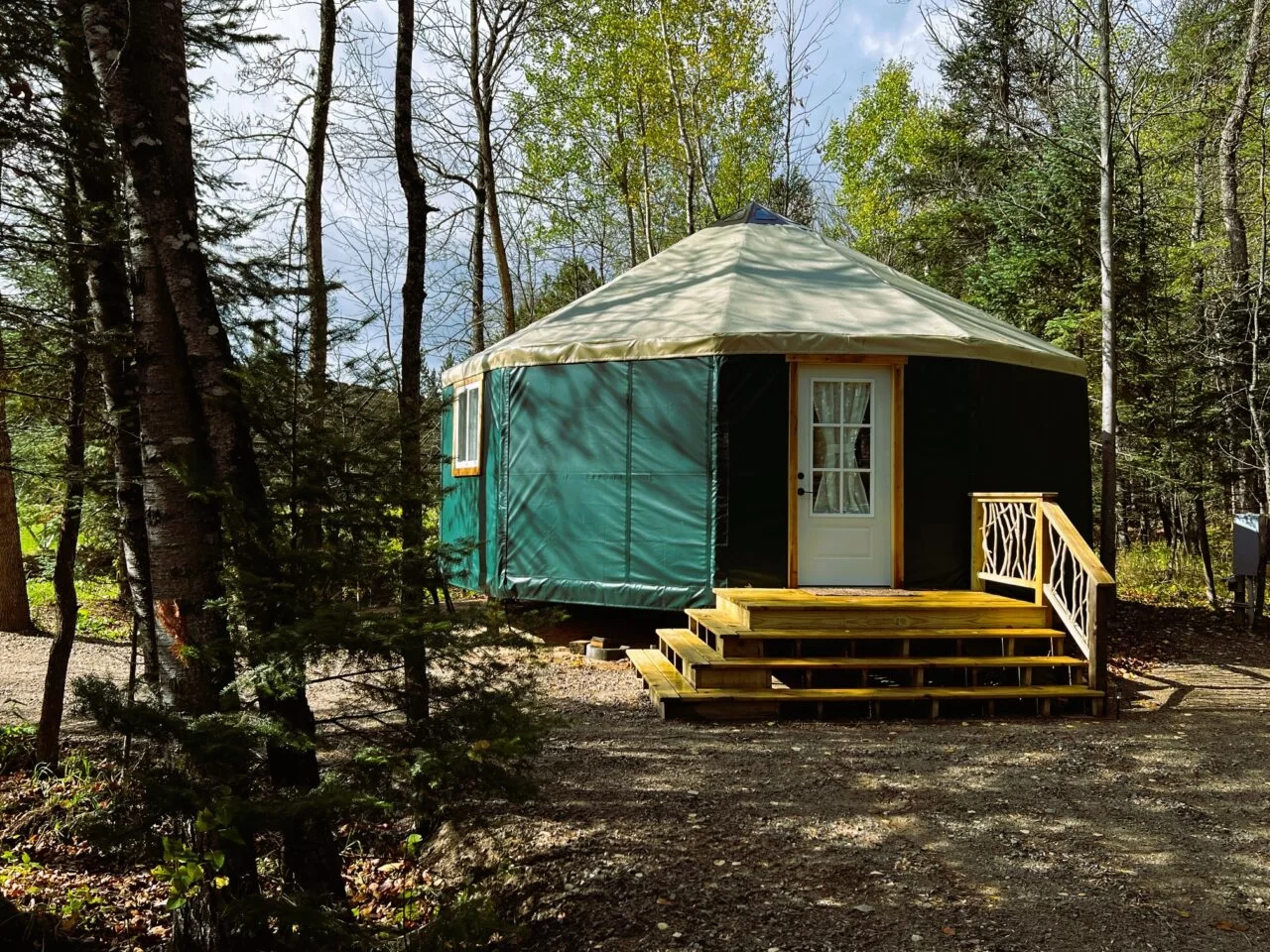 Green Yurt at Cabin O' Pines Resort & Campground