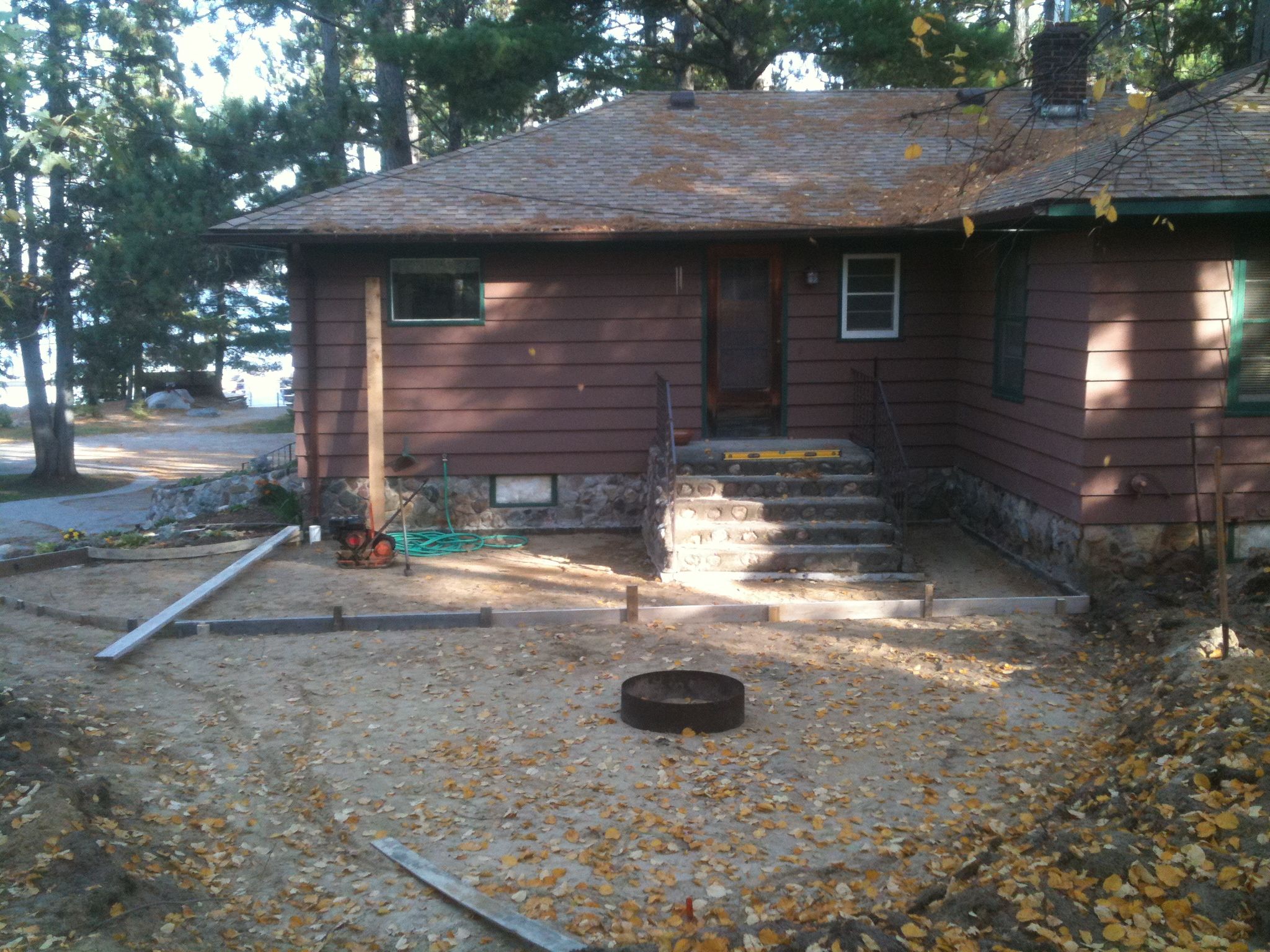 October 2011 - The rearside of Split Rock before the new deck.